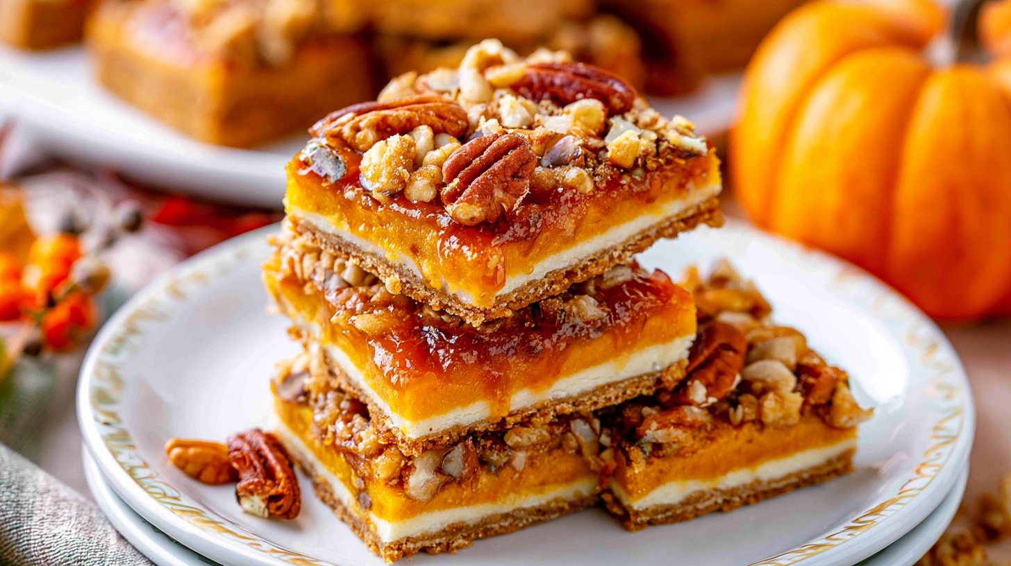 Easy Pumpkin Magic Bars 2 Pumpkin Magic Bars