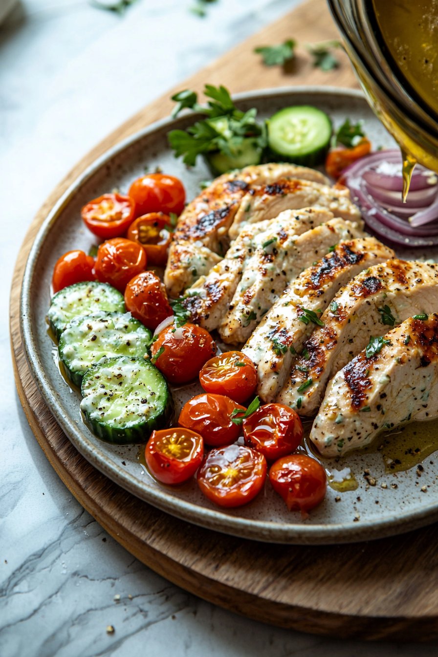 Dump-and-Bake Chicken Tzatziki