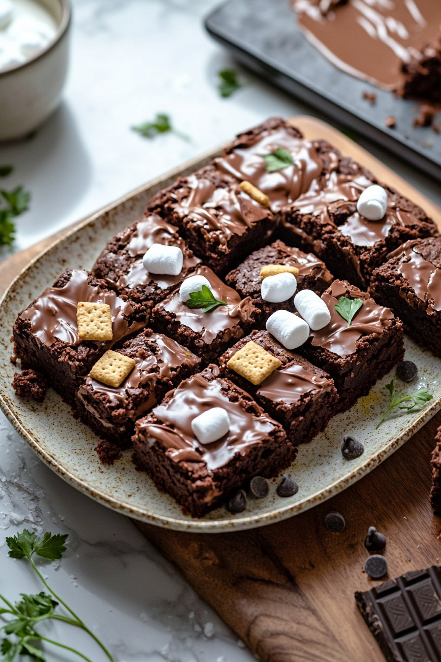 Homemade S'mores Brownies