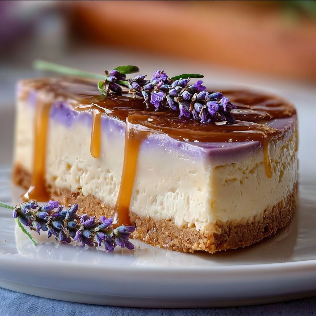 Delicious Honey Lavender Cheesecake to Brighten Your Day