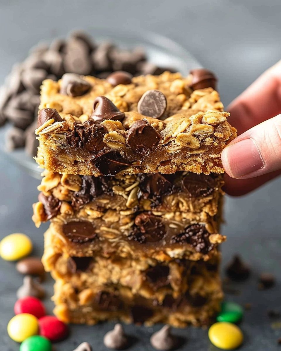 Chocolate Chip Oatmeal Cookie Bars