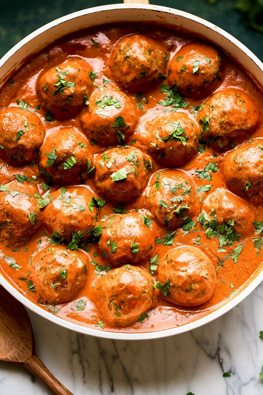 Saucy Beef And Lentil Meatballs