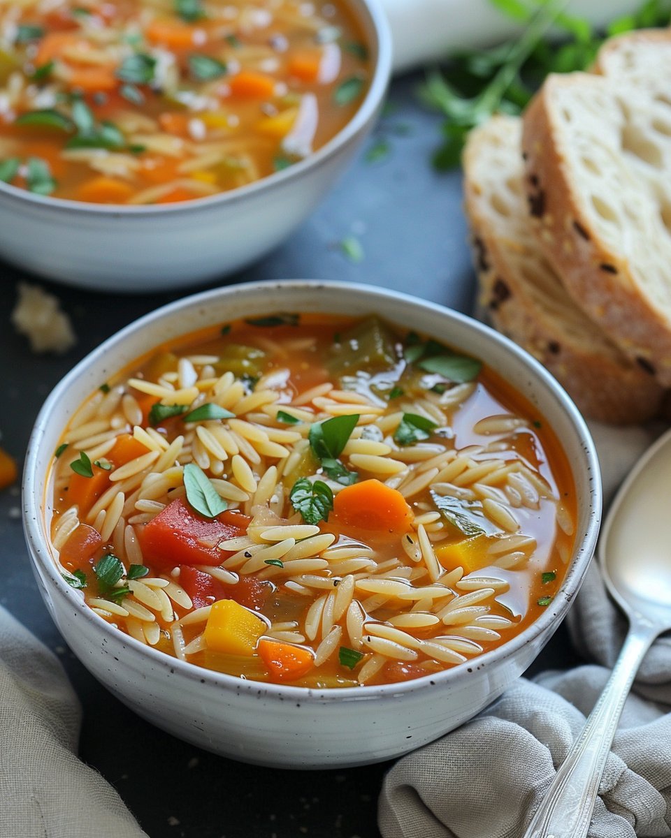 Vegetable Orzo Soup