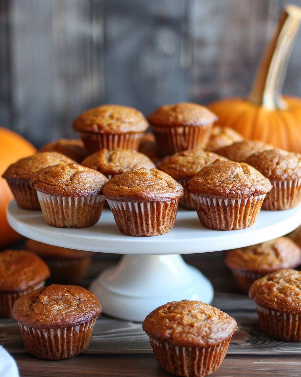Easy Mini Pumpkin Muffins 2 Easy Mini Pumpkin Muffins