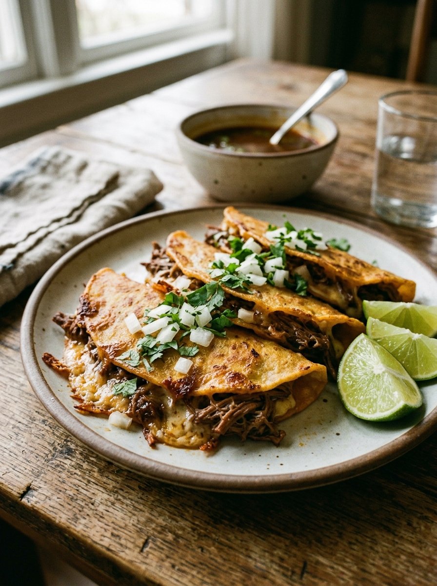 Irresistible Cheesy Birria Tacos
