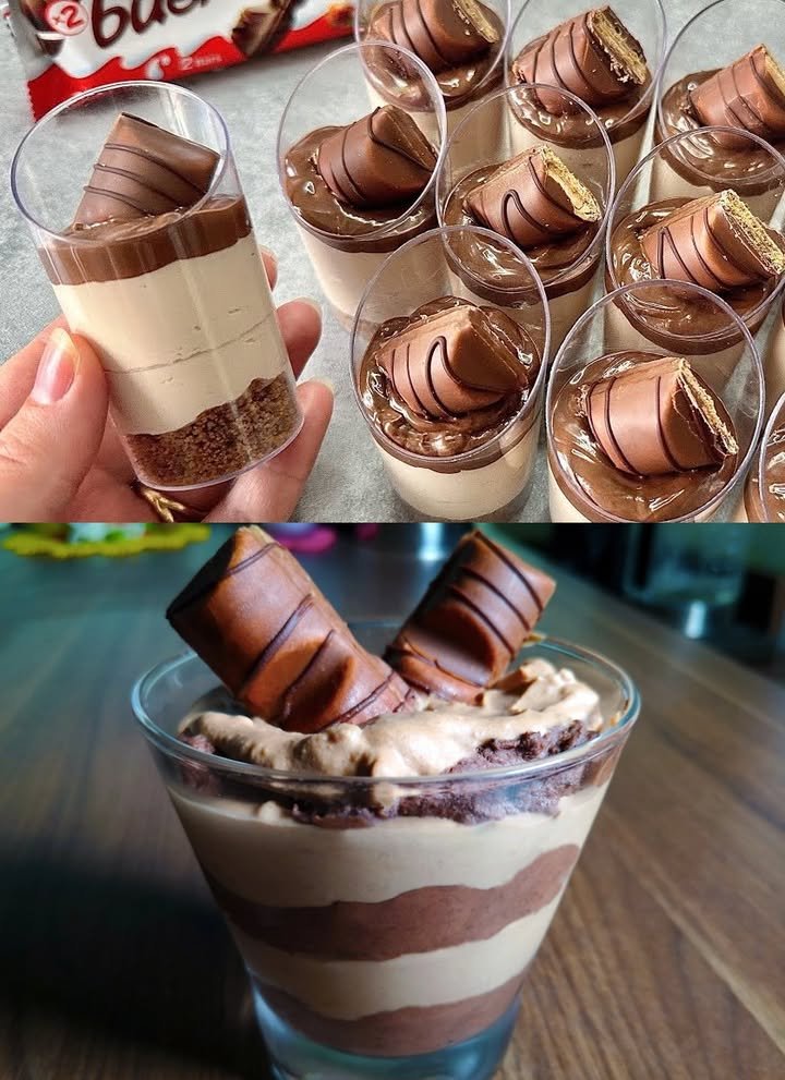 Nutella und Kinder Bueno Dessert