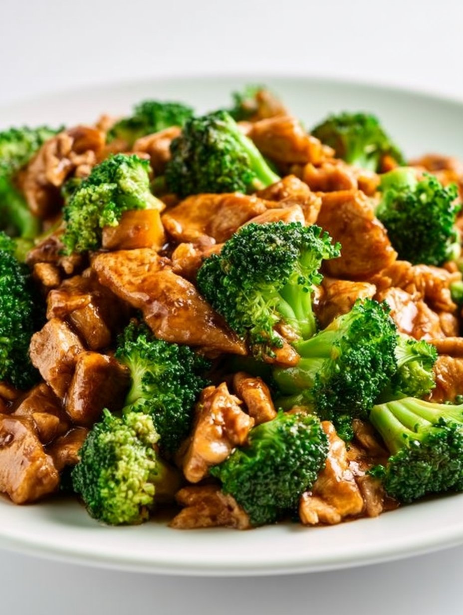 Pollo y brócoli chino