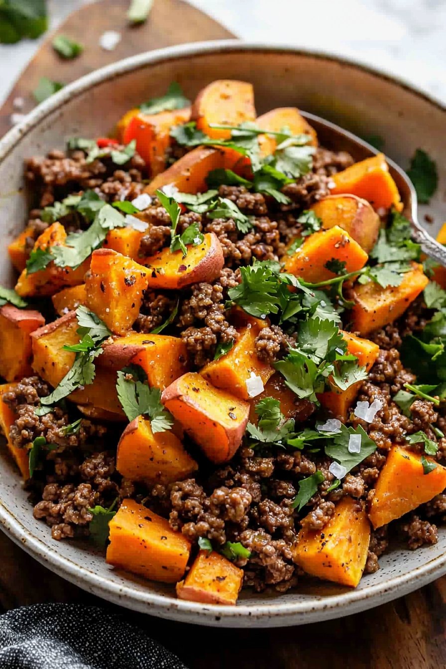 Sweet Potato Beef Bowl