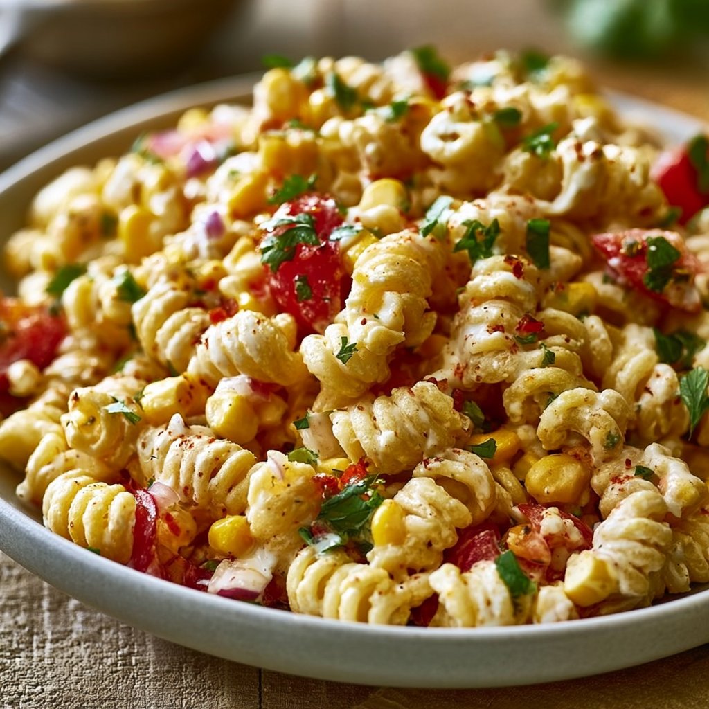 Mexikanischer Mais Pasta Salat