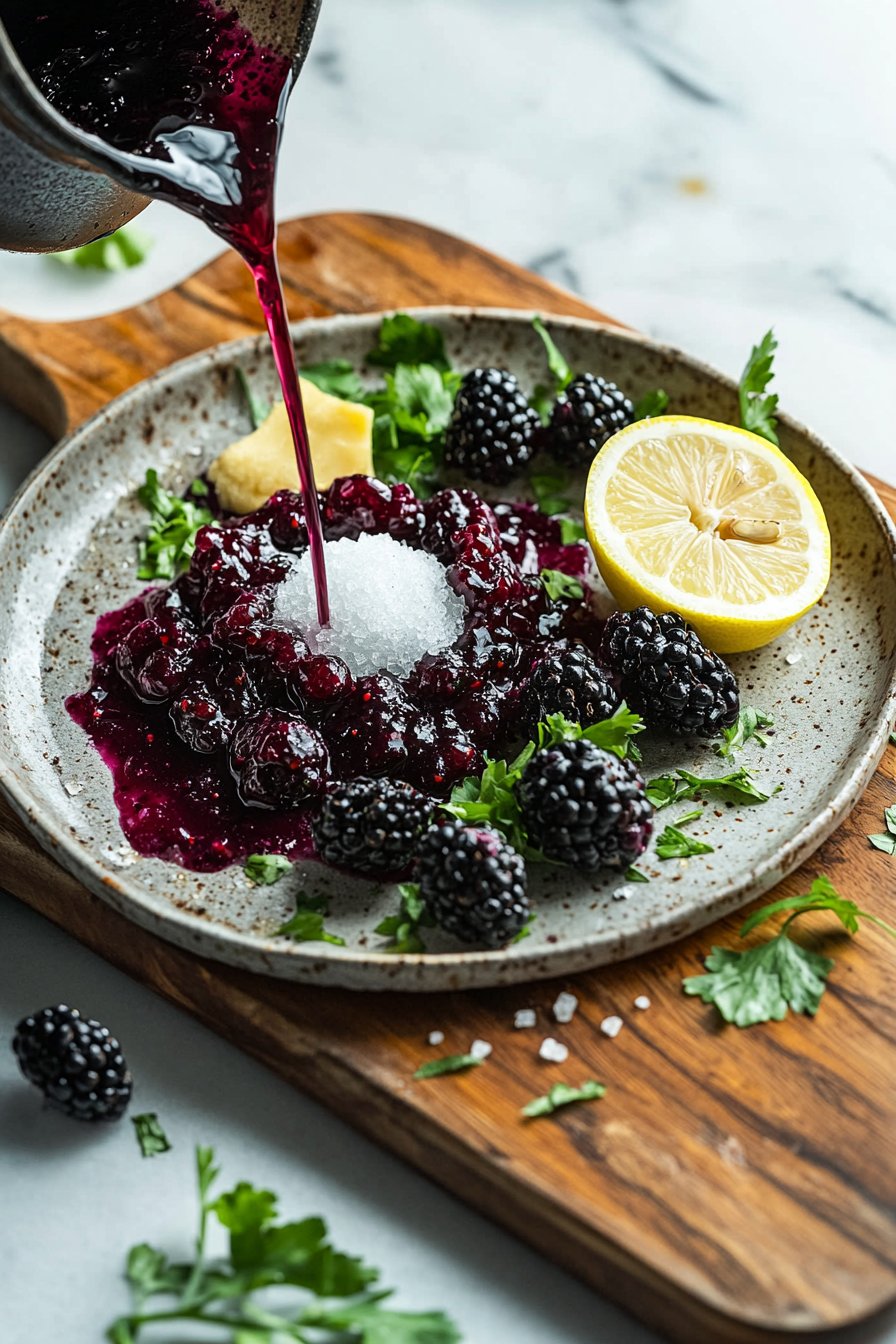 Brombeer-Fixierung Marmelade