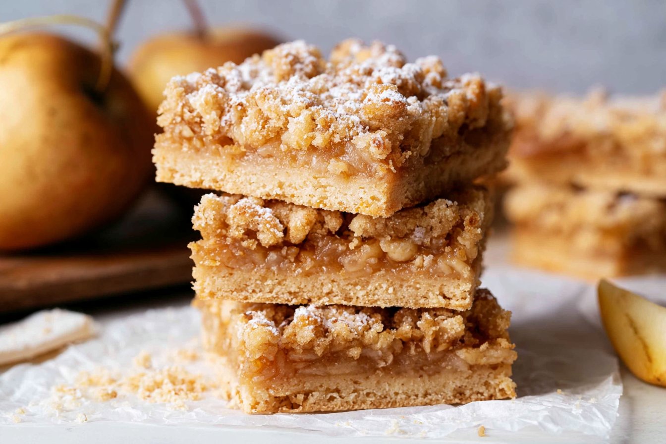 Irresistible Apple Crisp Shortbread Bars