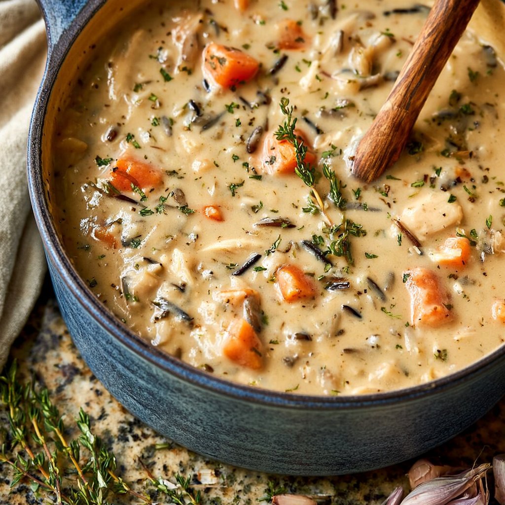Minnesota-Style Creamy Chicken Wild Rice Soup