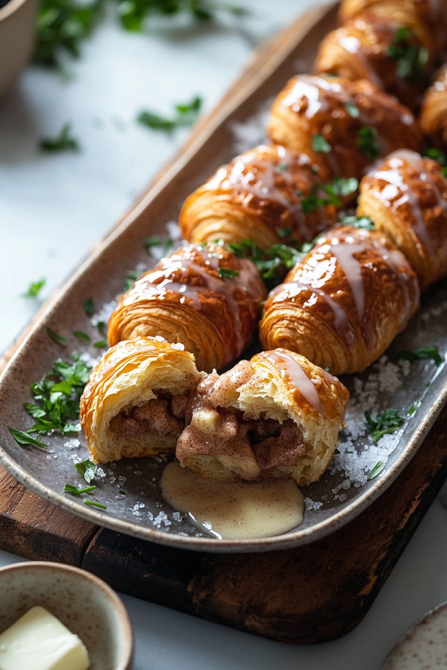 Zimt-Croissant-Rollen