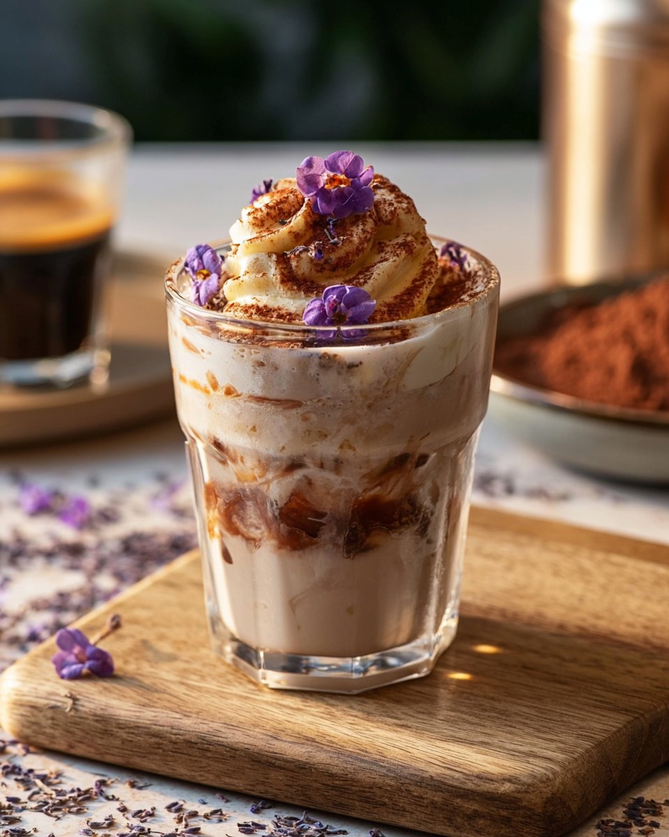 Lavender Tiramisu Affogato Latte
