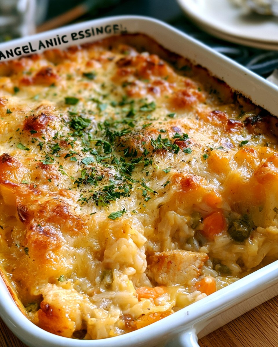 Creamy Angel Chicken Rice Casserole Recipe