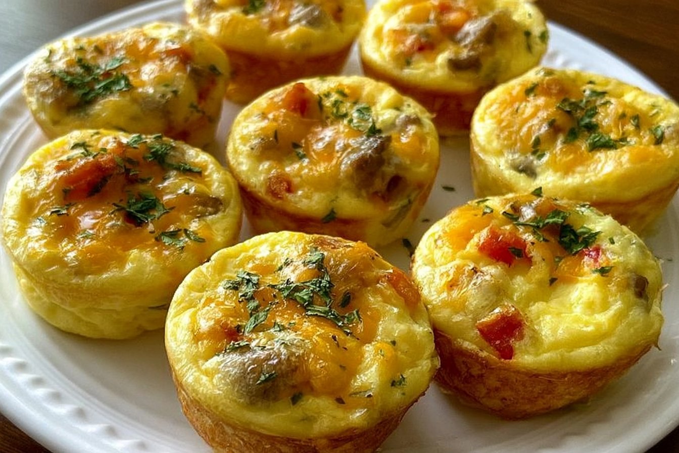 Breakfast egg bites perfect for meal prep