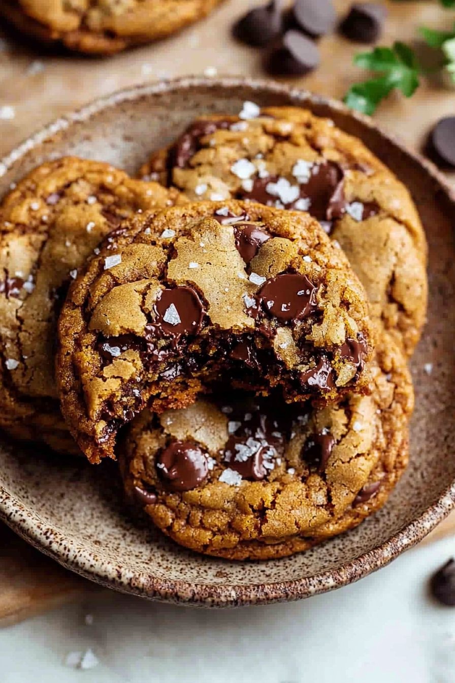 Brown Butter Pumpkin Chocolate Chip Cookies