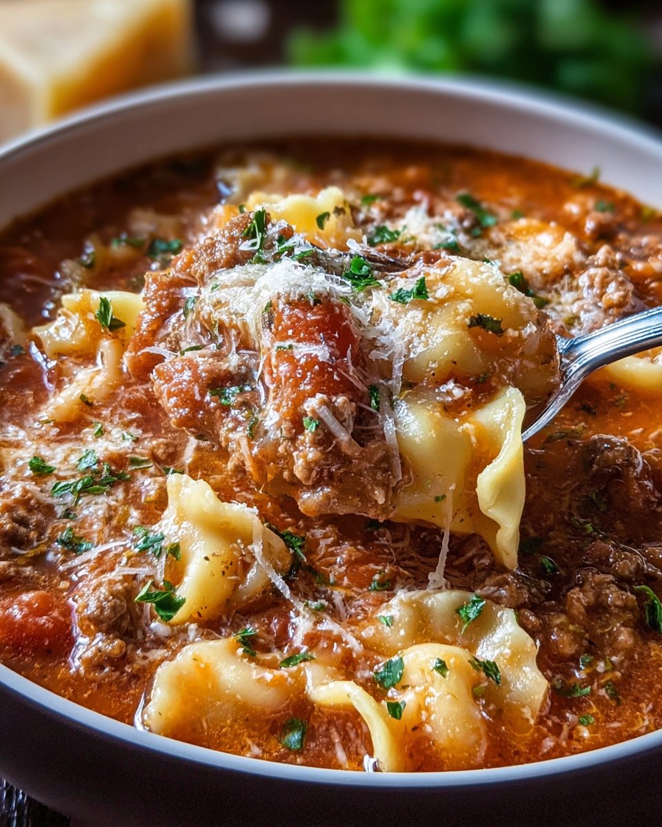 High-Protein Lasagna Soup