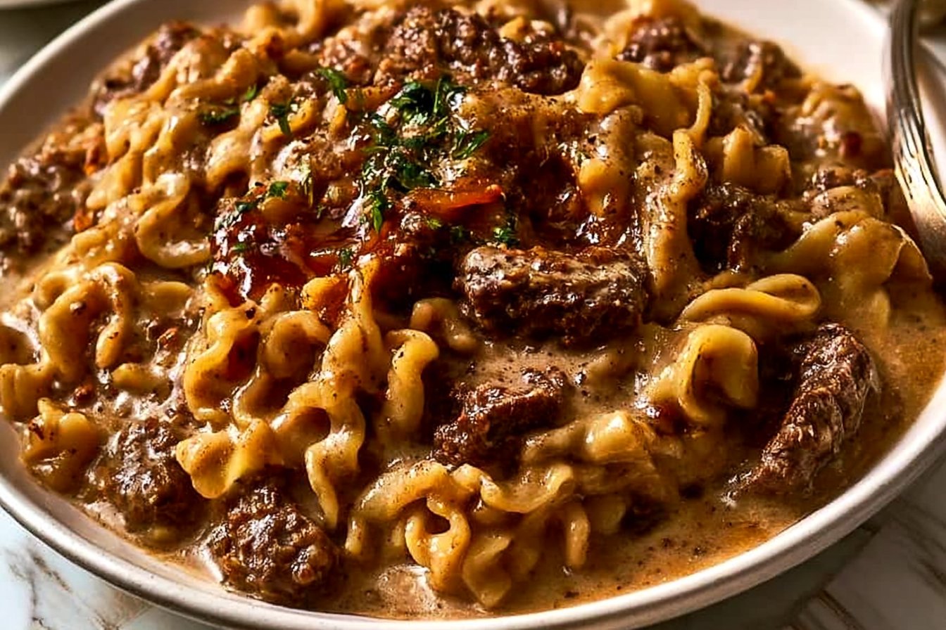 One-Pan Beef & Noodles Recipe