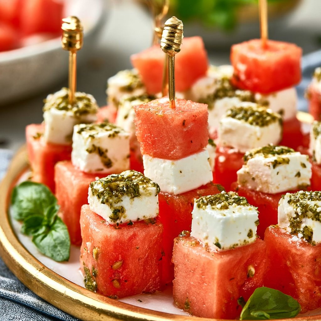 Melonen-Feta-Spieße