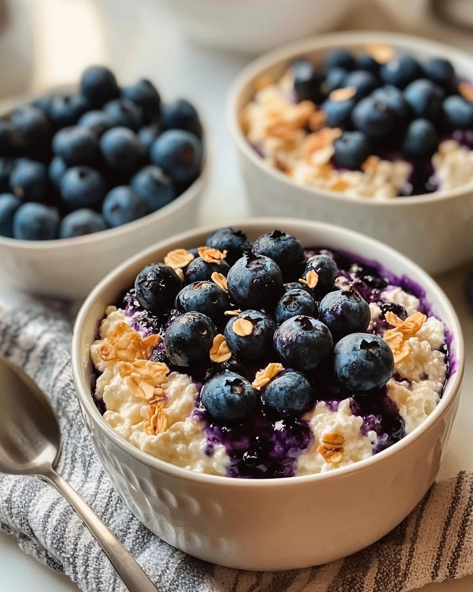 Baked Blueberry Cottage Cheese Breakfast Bowls