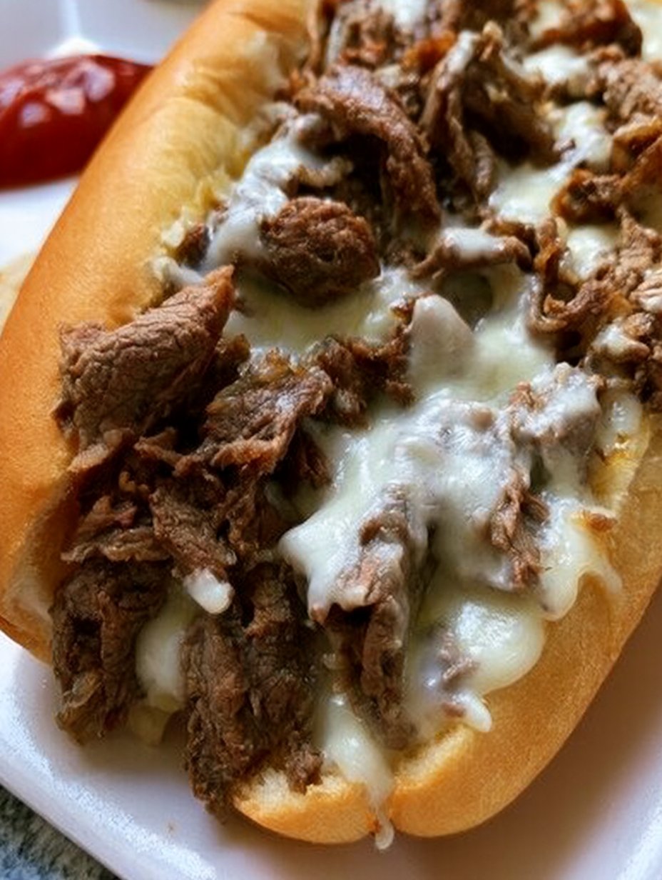 Sándwich de queso de Filadelfia