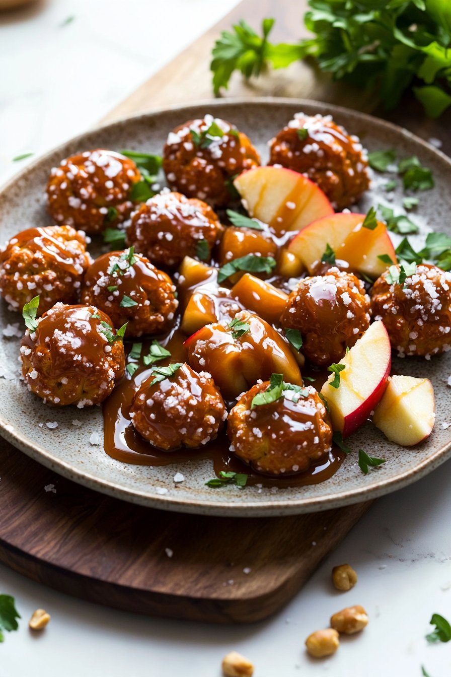 Caramel Apple Pretzel Bites