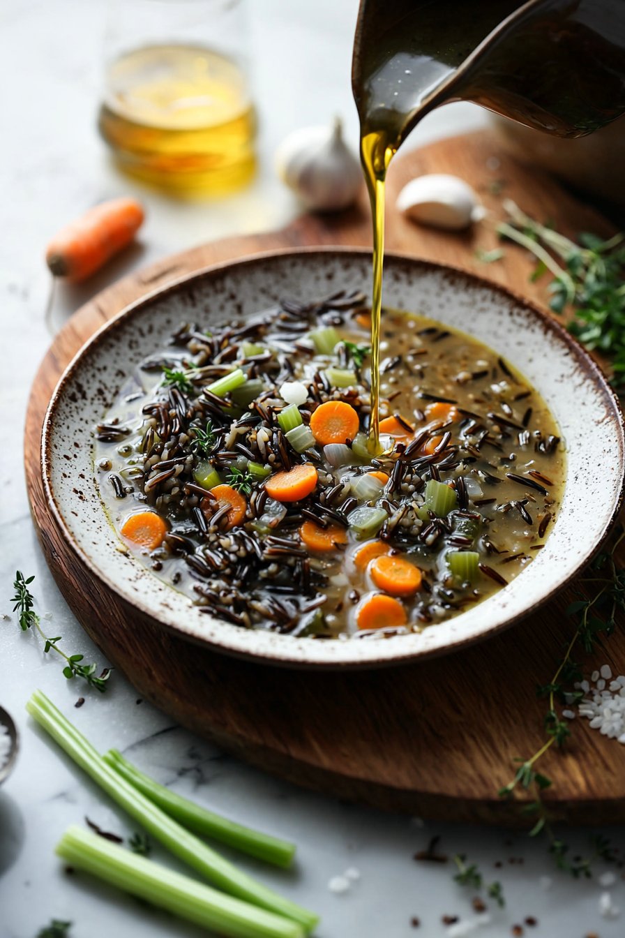 Gemütliche Herbst-Wildreis-Suppe