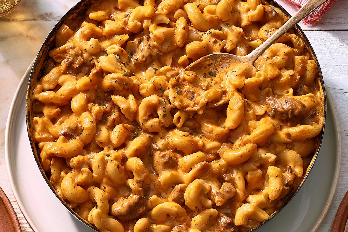 Cheesy 3-Step Hamburger Skillet