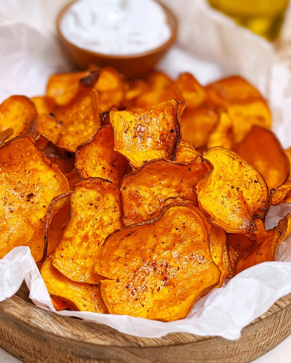 Crispy Crunchy Air-Fryer Sweet Potato Chips