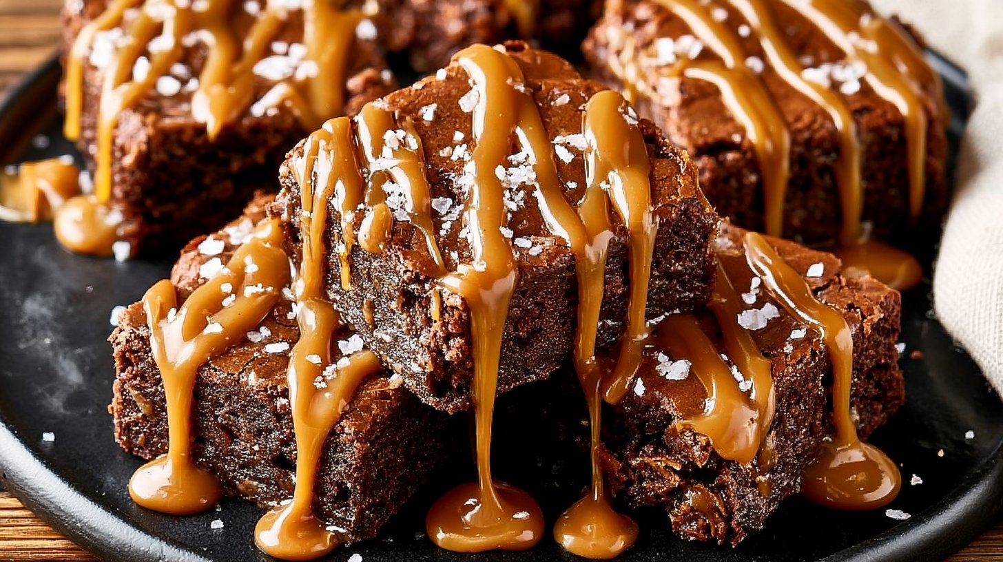 Chocolate Brownies with Salted Caramel