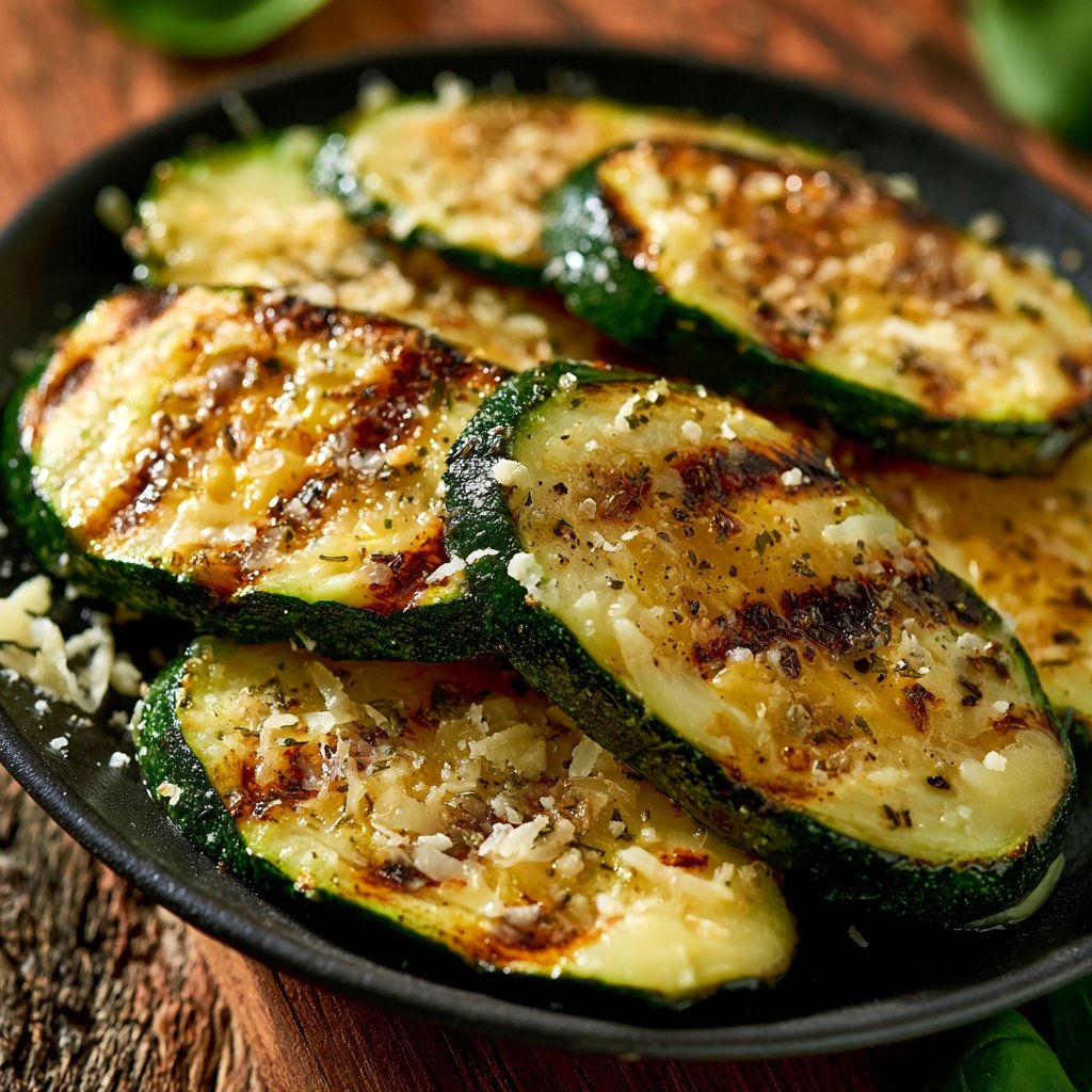 Gegrillte Zucchini mit Parmesan