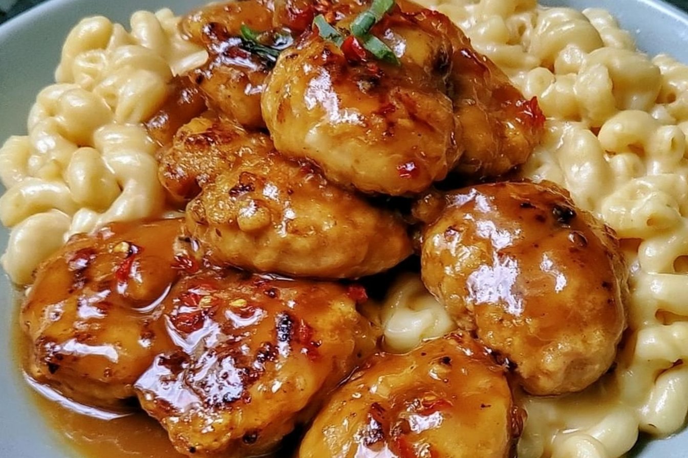 Honey Pepper Chicken Mac and Cheese