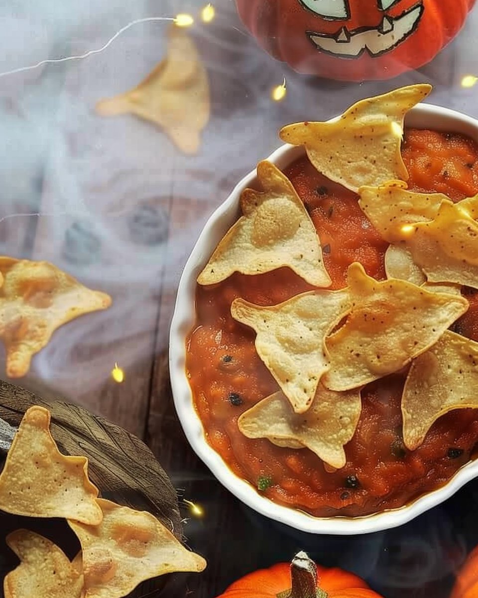 Spooky Baked Halloween Chips