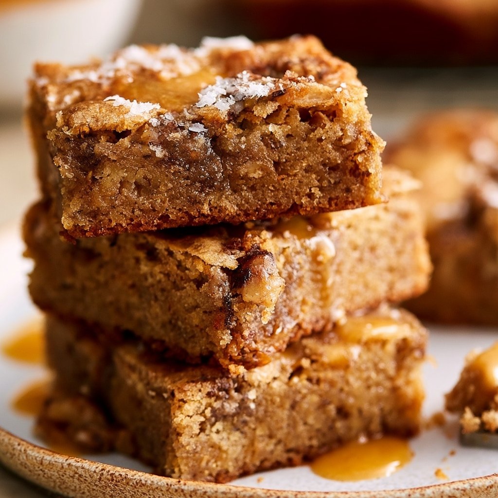 Healthy Banana Bread Blondies
