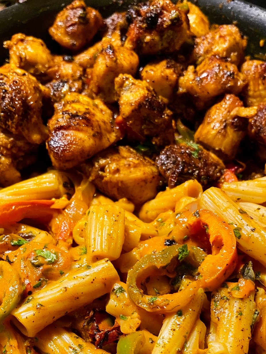 Pasta Rasta con Pollo Jerk