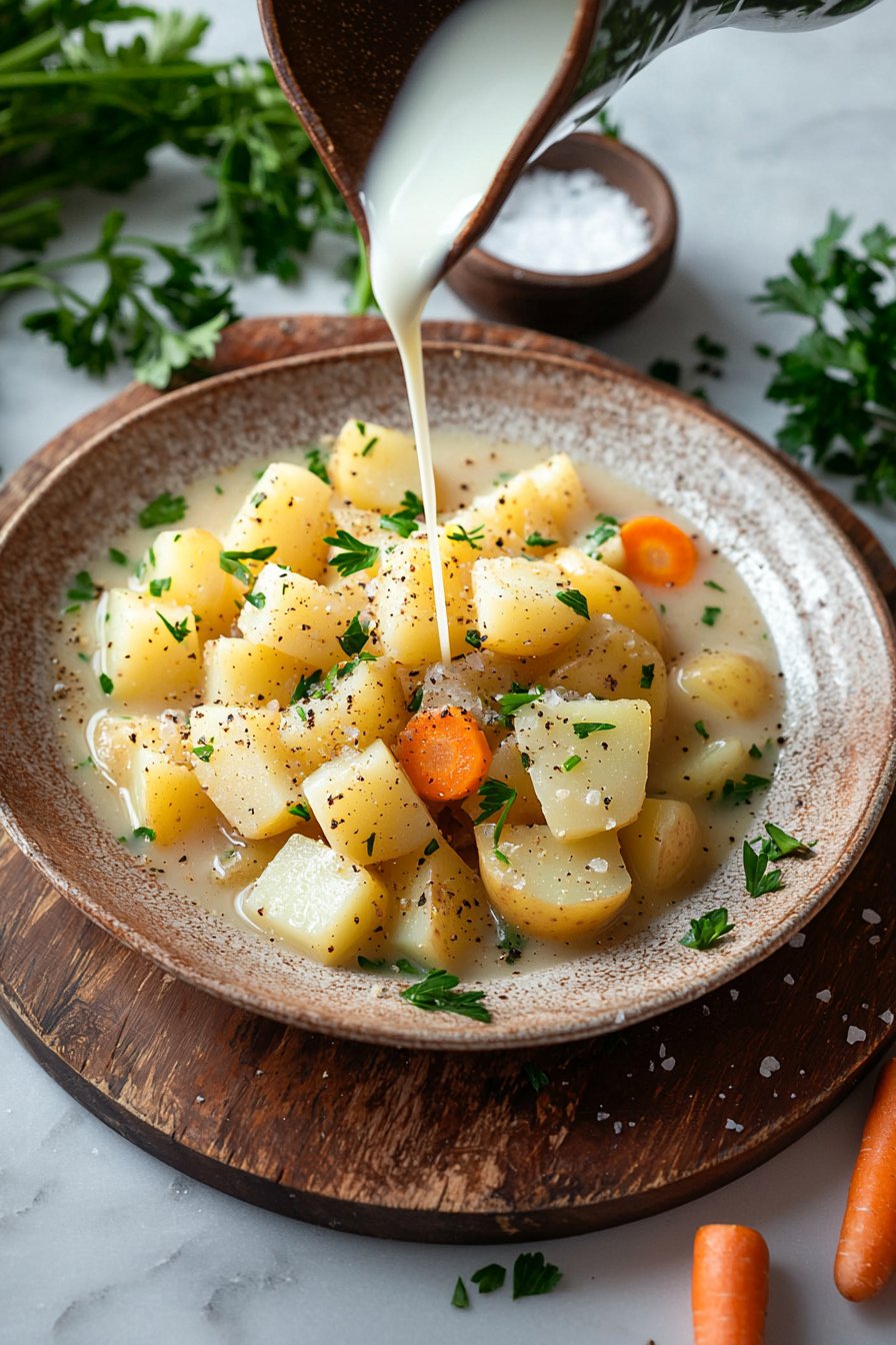 Die beste vegetarische Kartoffelsuppe