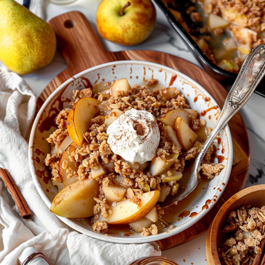 Cinnamon Pear Crumble
