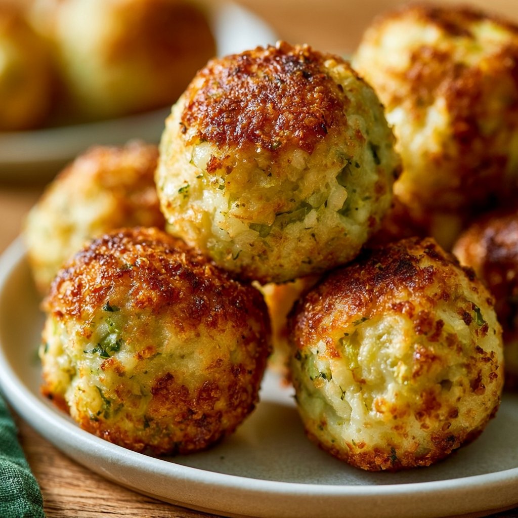 Käse-Lauch-Bällchen