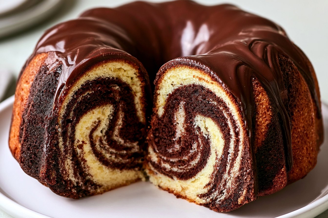 Authentic German Marble Cake Recipe with Chocolate Glaze 32 Authentic German Marble Cake Recipe with Chocolate Glaze