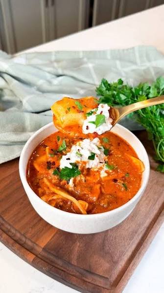 Healthy High Protein Lasagna Soup