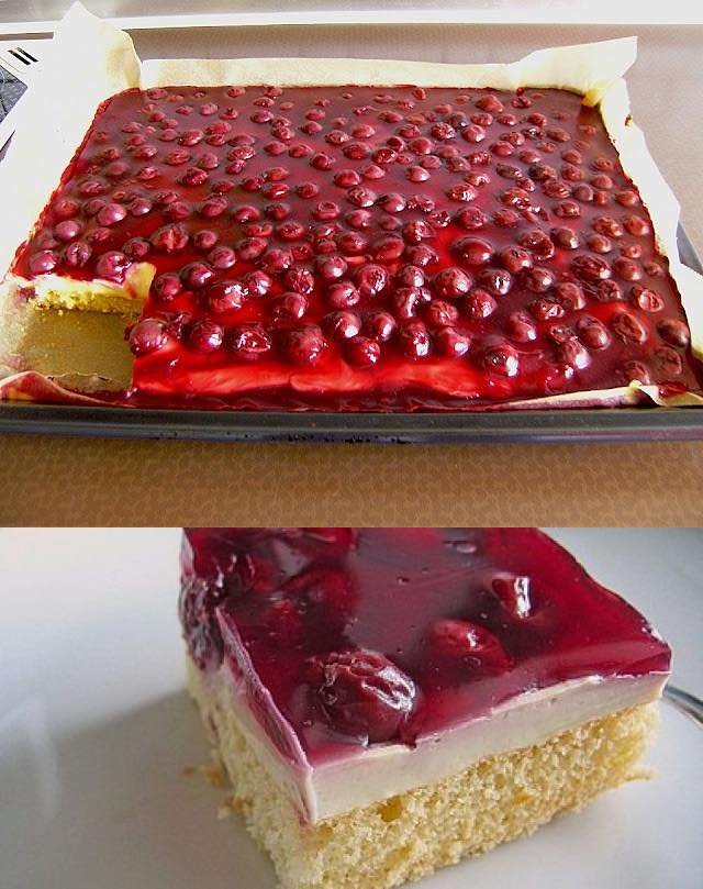 Kirschtorte mit Sauerrahm