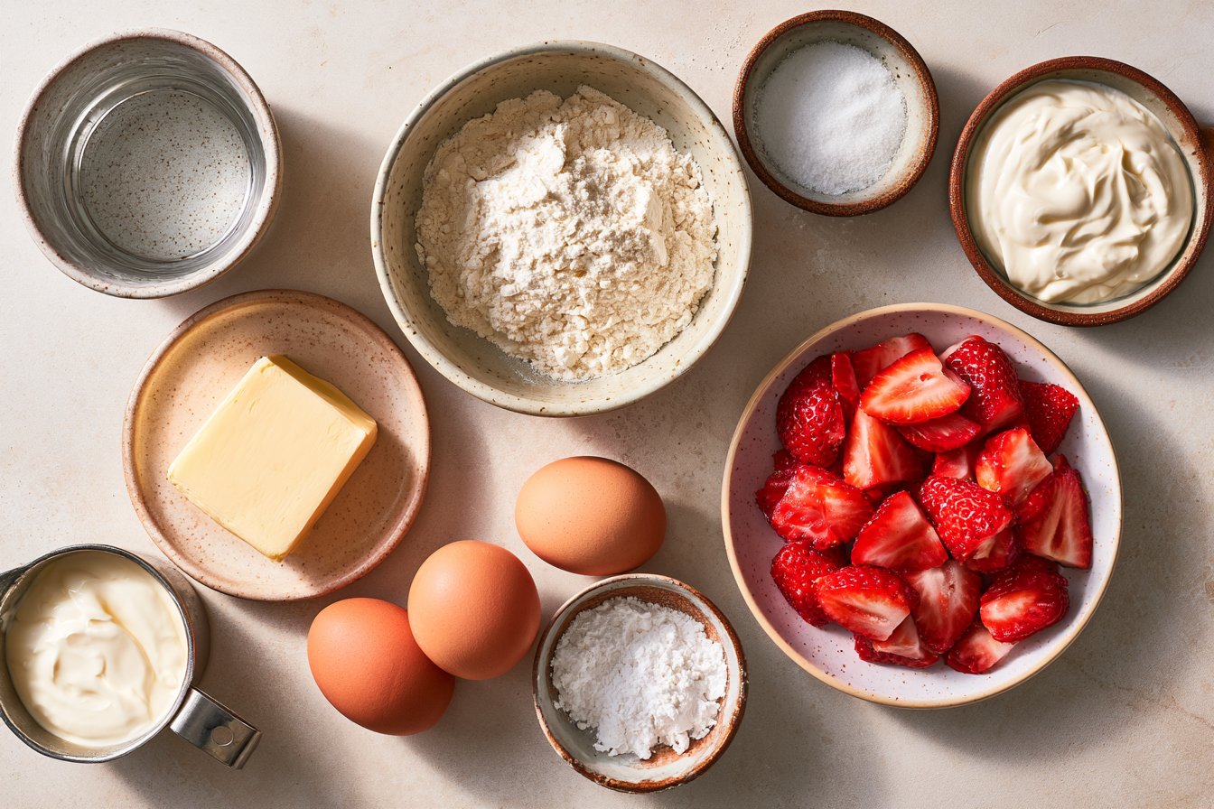 Strawberry Cream Puffs