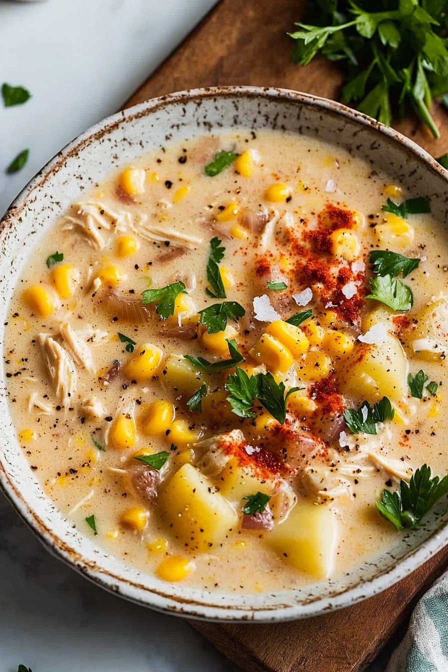 Crockpot Chicken Corn Chowder