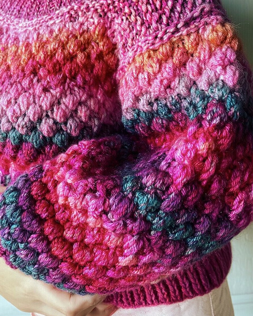 Crafted Sweater from Prism Gradient Yarn