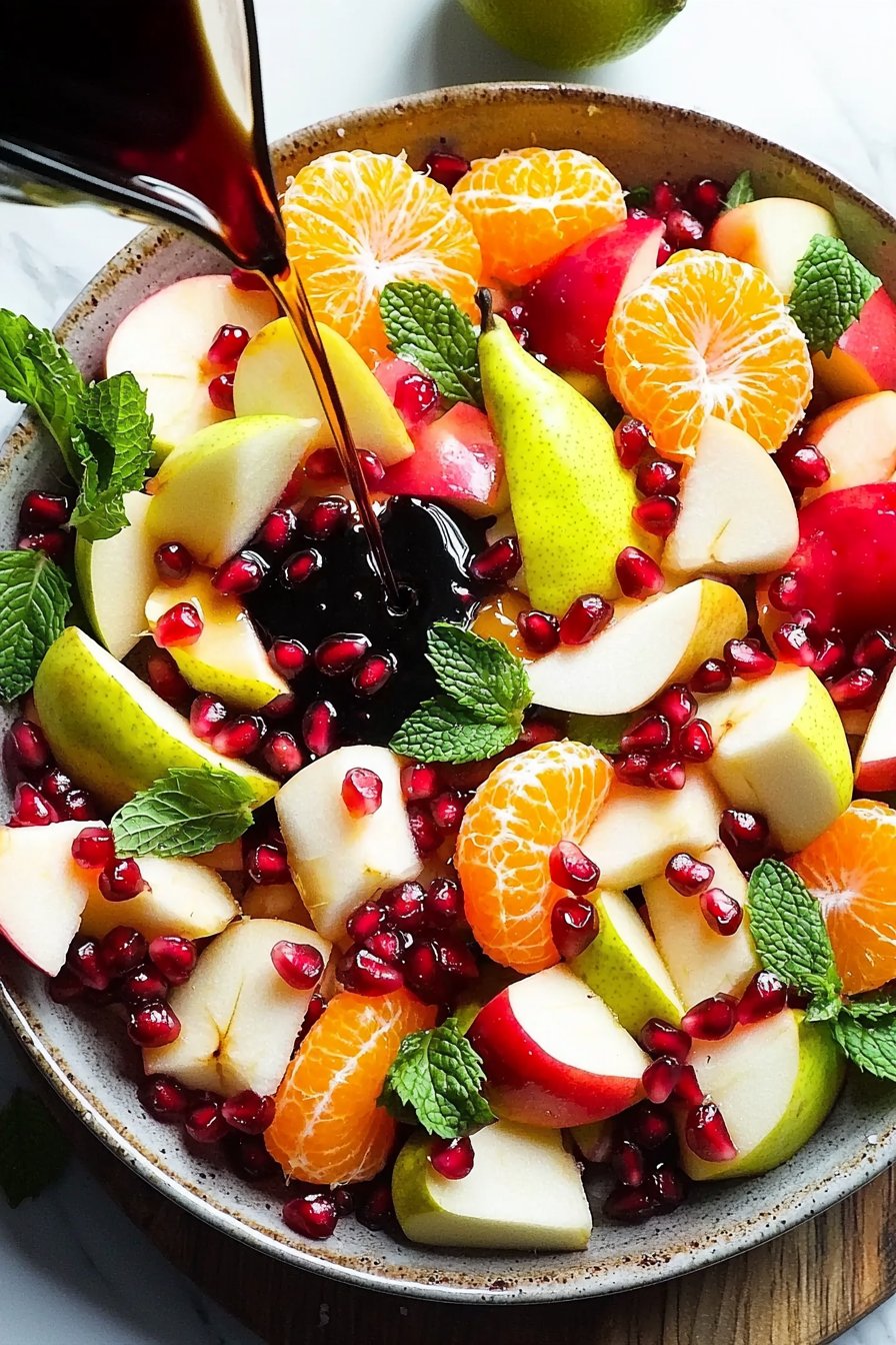 Winter Fruit Salad with Maple-Lime Dressing