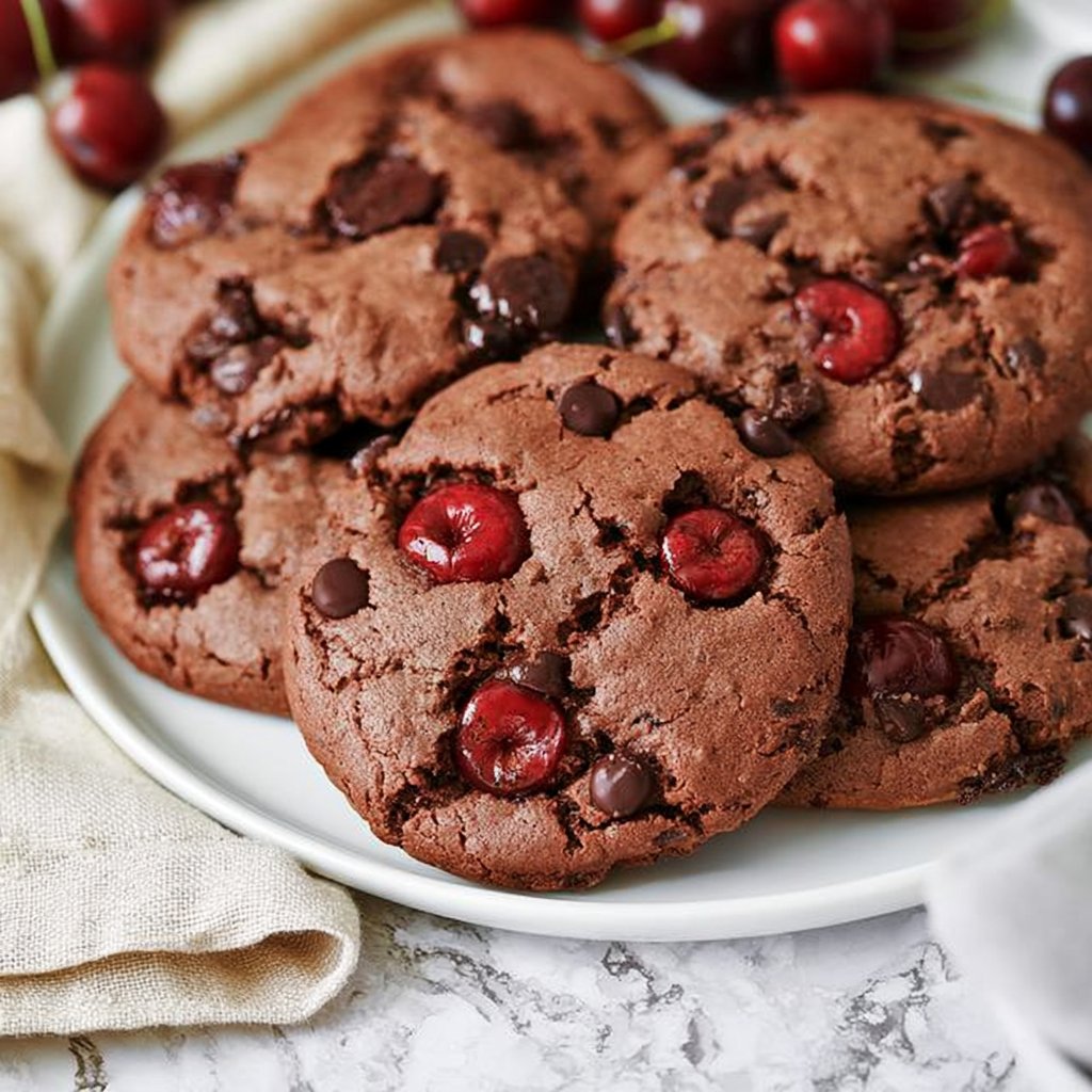 Ancho Chili Chocolate Cherry Cookies