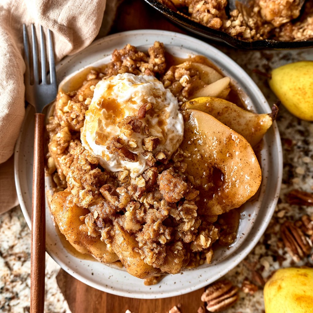 Cinnamon Pear Crumble