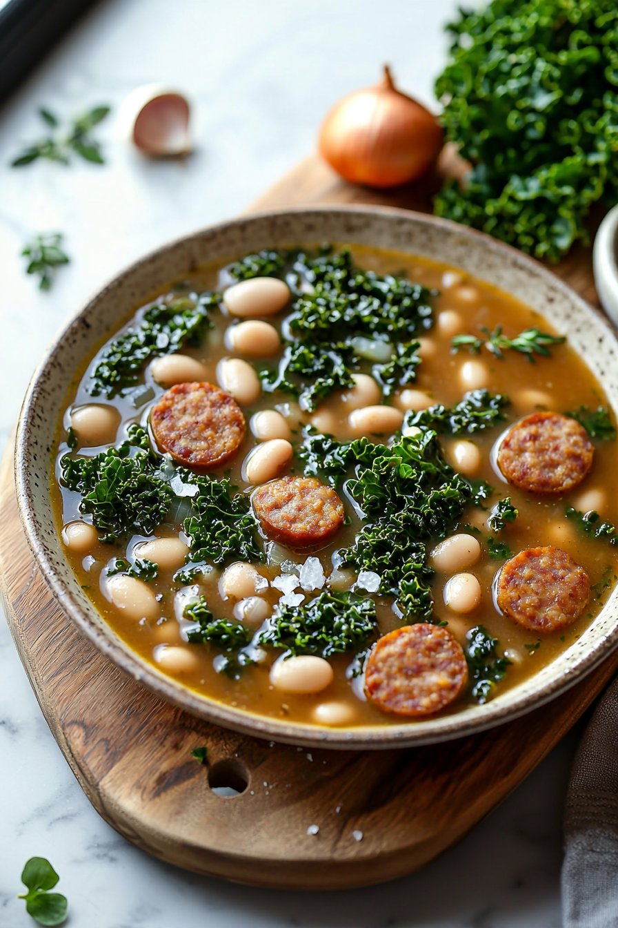Sausage, White Bean & Kale Soup