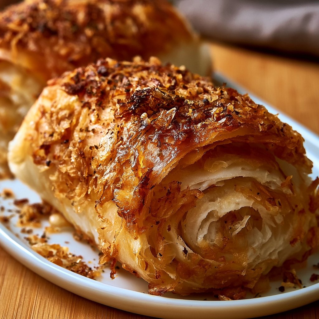 Knusprige Zwiebelrollen